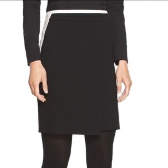 WHBM Colorblock Ponte Pencil Above Knee Skirt - Picture 6 of 6